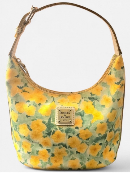 Dooney & Bourke Handbags - Dooney & Bourke Yellow Petunia
Bucket Bag EUC